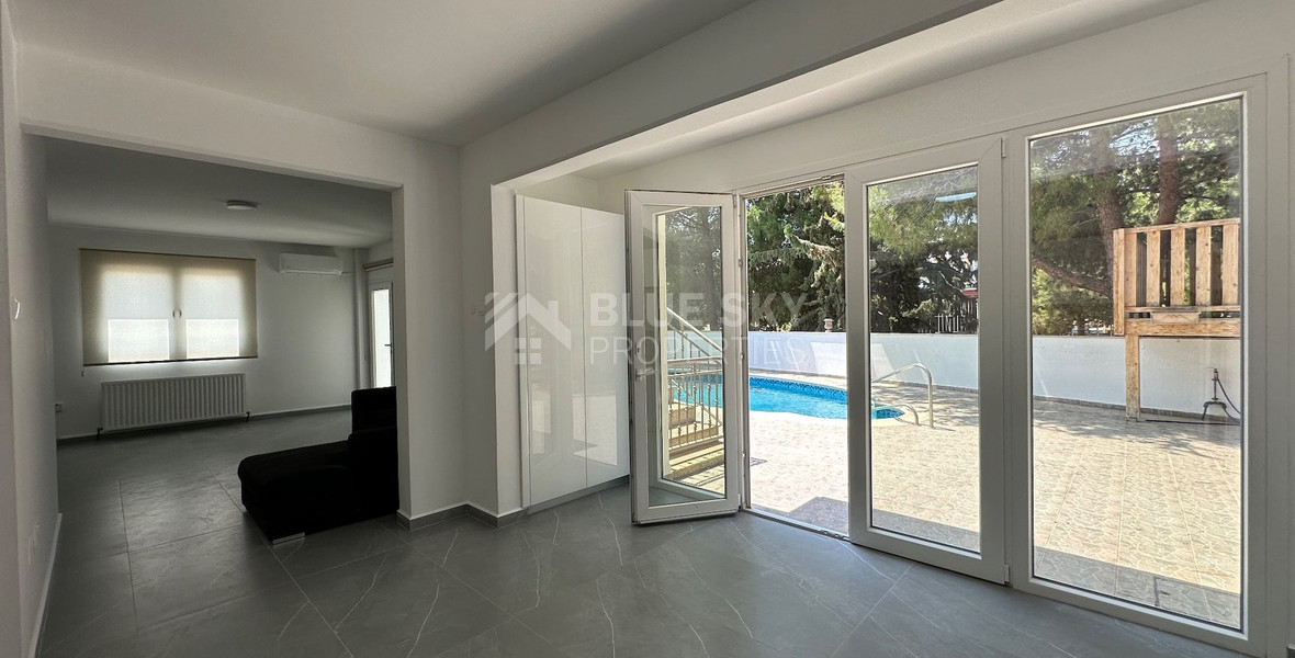 FOR RENT FURNISHED FIVE BEDROOM VILLA  WITH SWIMMING POOL IN AGIOS TYCHONAS - SEPARATE GUEST HOUSE AND SEPARATE MAIDS QUARTER