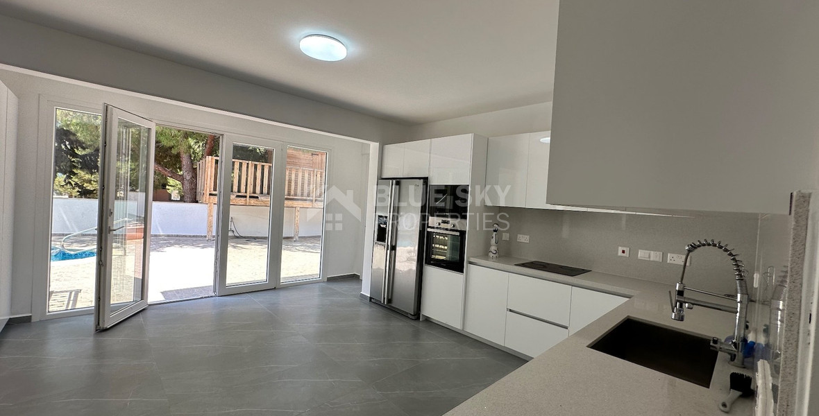 FOR RENT FURNISHED FIVE BEDROOM VILLA  WITH SWIMMING POOL IN AGIOS TYCHONAS - SEPARATE GUEST HOUSE AND SEPARATE MAIDS QUARTER