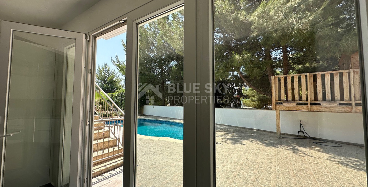 FOR RENT FURNISHED FIVE BEDROOM VILLA  WITH SWIMMING POOL IN AGIOS TYCHONAS - SEPARATE GUEST HOUSE AND SEPARATE MAIDS QUARTER