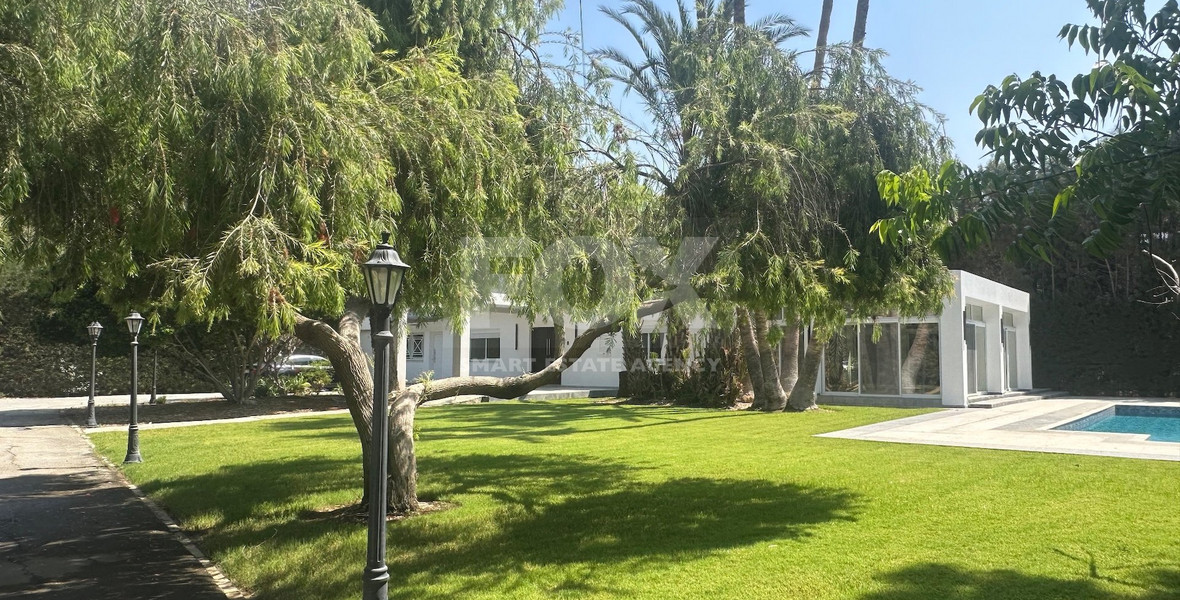 RENT: LUXURY 5 BEDROOM UNFURNISHED VILLA IN THE POTAMOS GERMASOGIA AREA WITH OUTSTANDING GARDENS AND SWIMMING POOL.