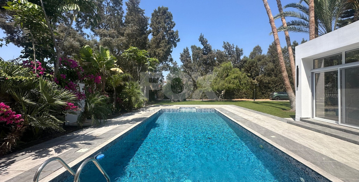 RENT: LUXURY 5 BEDROOM UNFURNISHED VILLA IN THE POTAMOS GERMASOGIA AREA WITH OUTSTANDING GARDENS AND SWIMMING POOL.