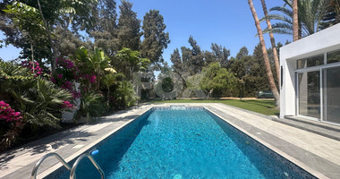 RENT: LUXURY 5 BEDROOM UNFURNISHED VILLA IN THE POTAMOS GERMASOGIA AREA WITH OUTSTANDING GARDENS AND SWIMMING POOL.