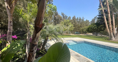 RENT: LUXURY 5 BEDROOM UNFURNISHED VILLA IN THE POTAMOS GERMASOGIA AREA WITH OUTSTANDING GARDENS AND SWIMMING POOL.