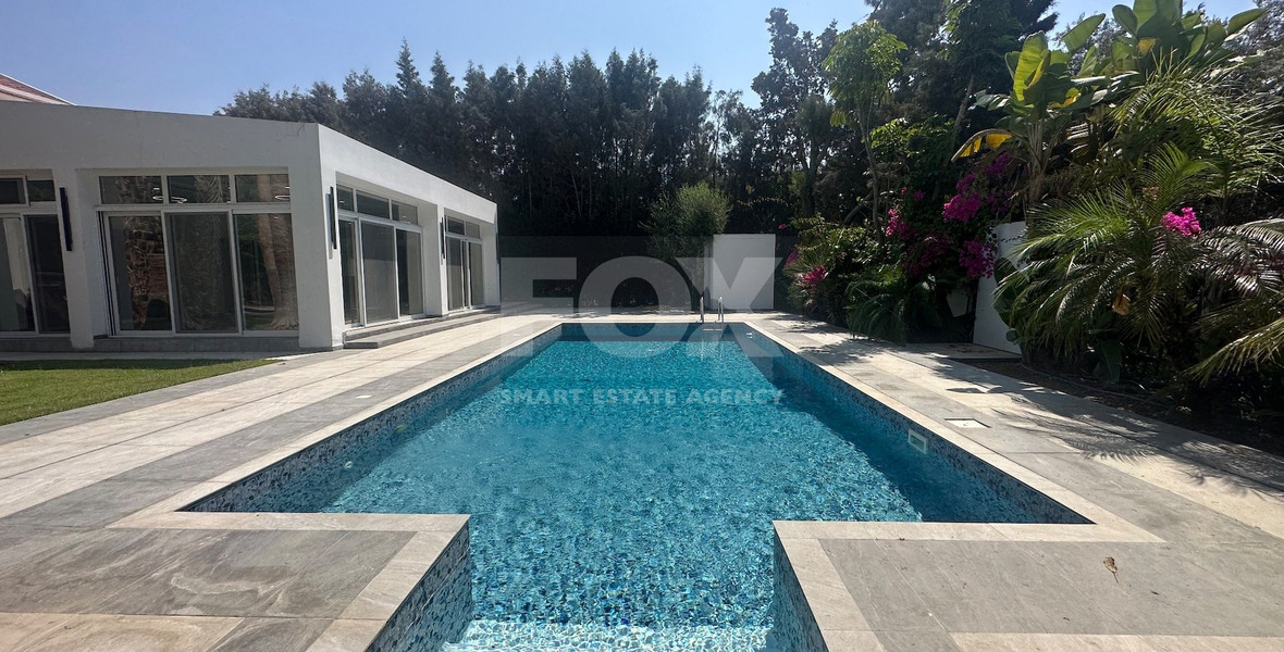 RENT: LUXURY 5 BEDROOM UNFURNISHED VILLA IN THE POTAMOS GERMASOGIA AREA WITH OUTSTANDING GARDENS AND SWIMMING POOL.