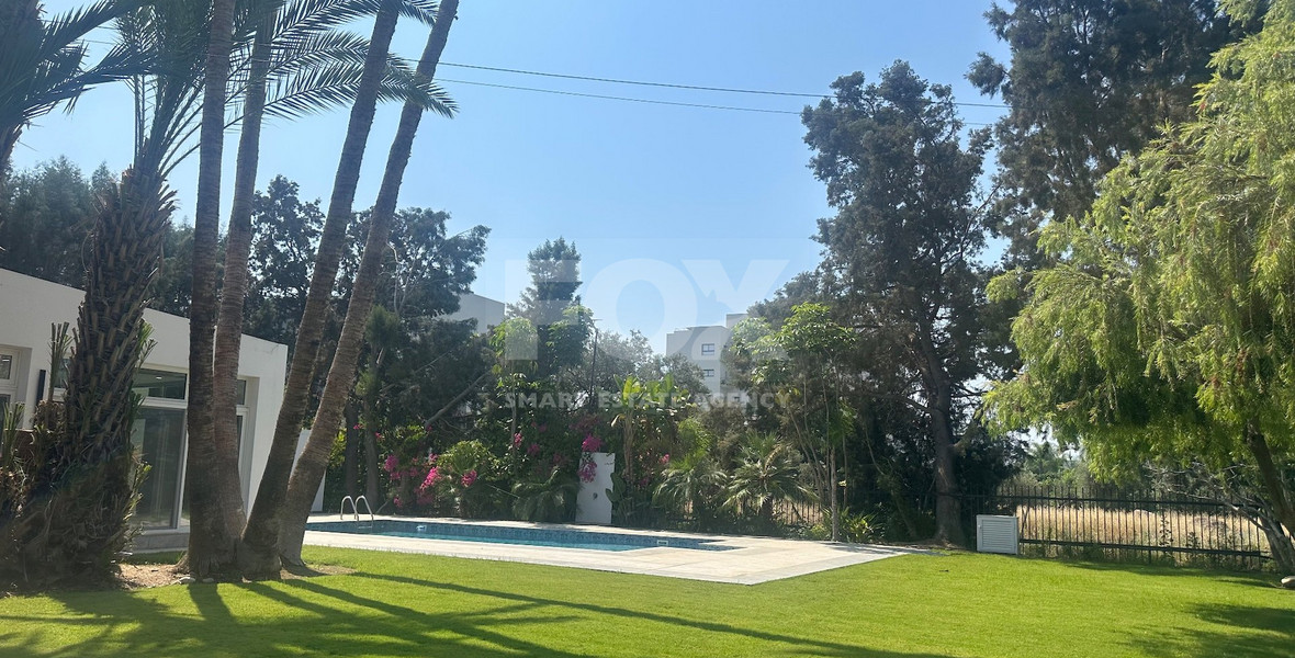 RENT: LUXURY 5 BEDROOM UNFURNISHED VILLA IN THE POTAMOS GERMASOGIA AREA WITH OUTSTANDING GARDENS AND SWIMMING POOL.