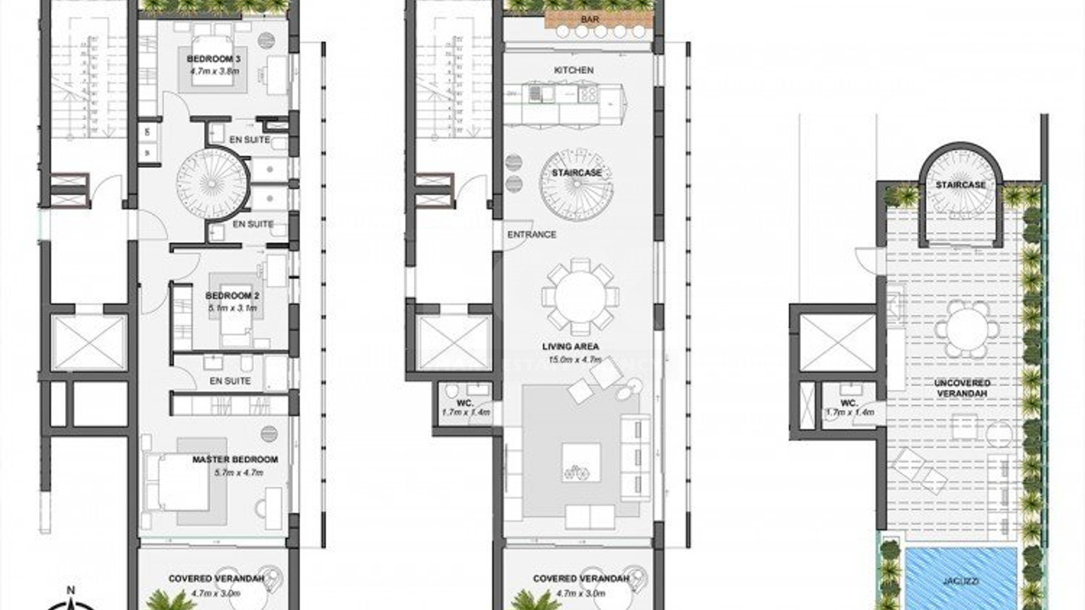 Exclusive Modern Triplex 3 Bed Penthouse For Sale In Germasogeia Limassol Cyprus