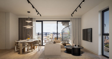 Top Floor three bedroom apartment with roof garden for sale in Agia Zoni, Limassol