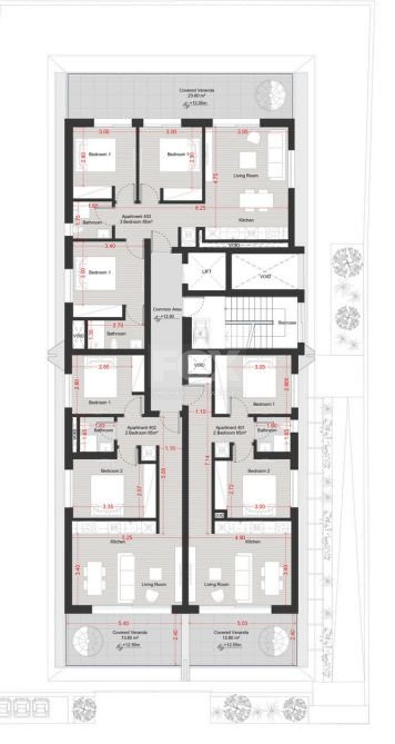 Top Floor three bedroom apartment with roof garden for sale in Agia Zoni, Limassol