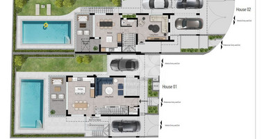 Contemporary Three Bedroom plus maid room Detached Villa with Swimming Pool and Roof Garden for sale in Ayios Athanasios, Limassol