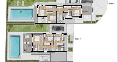 Contemporary Three Bedroom plus maid room Detached Villa with Swimming Pool and Roof Garden for sale in Ayios Athanasios, Limassol