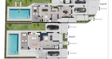 Contemporary Three Bedroom plus maid room Detached Villa with Swimming Pool and Roof Garden for sale in Ayios Athanasios, Limassol