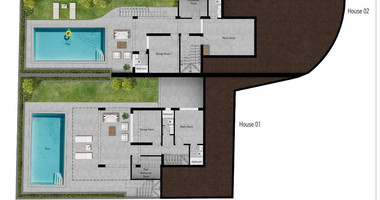 Contemporary Three Bedroom plus maid room Detached Villa with Swimming Pool and Roof Garden for sale in Ayios Athanasios, Limassol