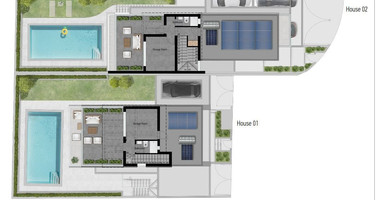 Contemporary Three Bedroom plus maid room Detached Villa with Swimming Pool and Roof Garden for sale in Ayios Athanasios, Limassol