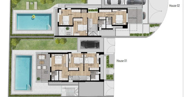 Contemporary Three Bedroom plus maid room Detached Villa with Swimming Pool and Roof Garden for sale in Ayios Athanasios, Limassol