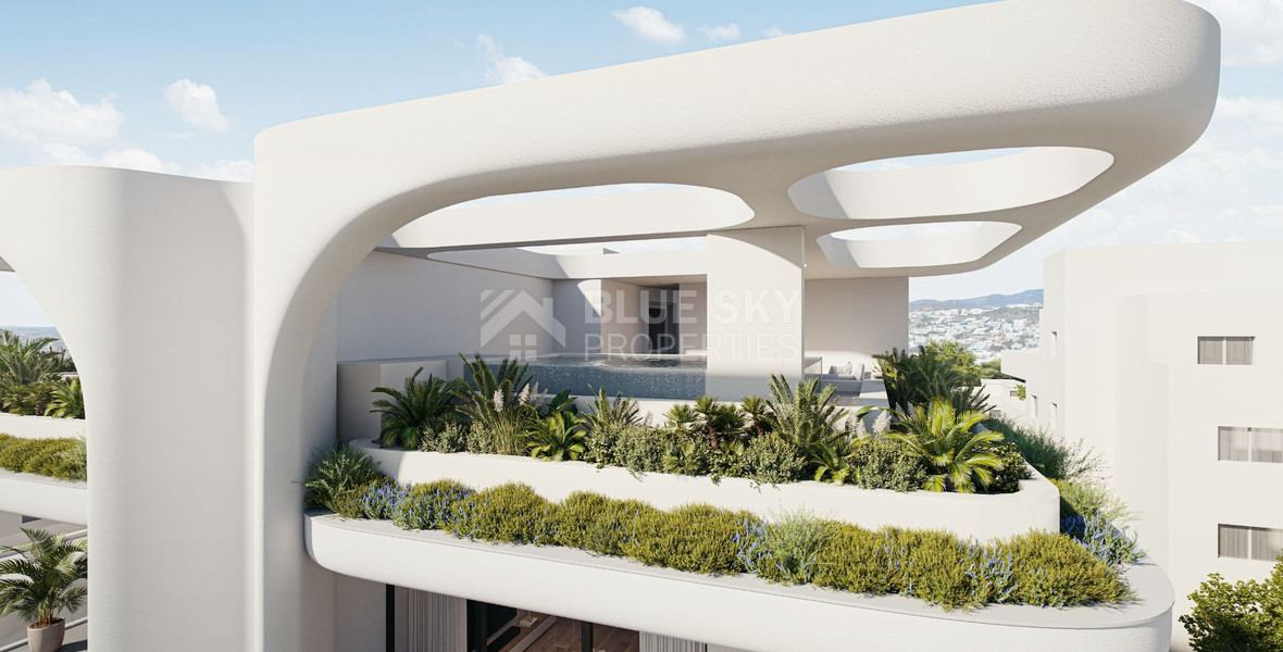 Two Bedroom Penthouse with Private Roof Garden and Pool For Sale in Neapoli
