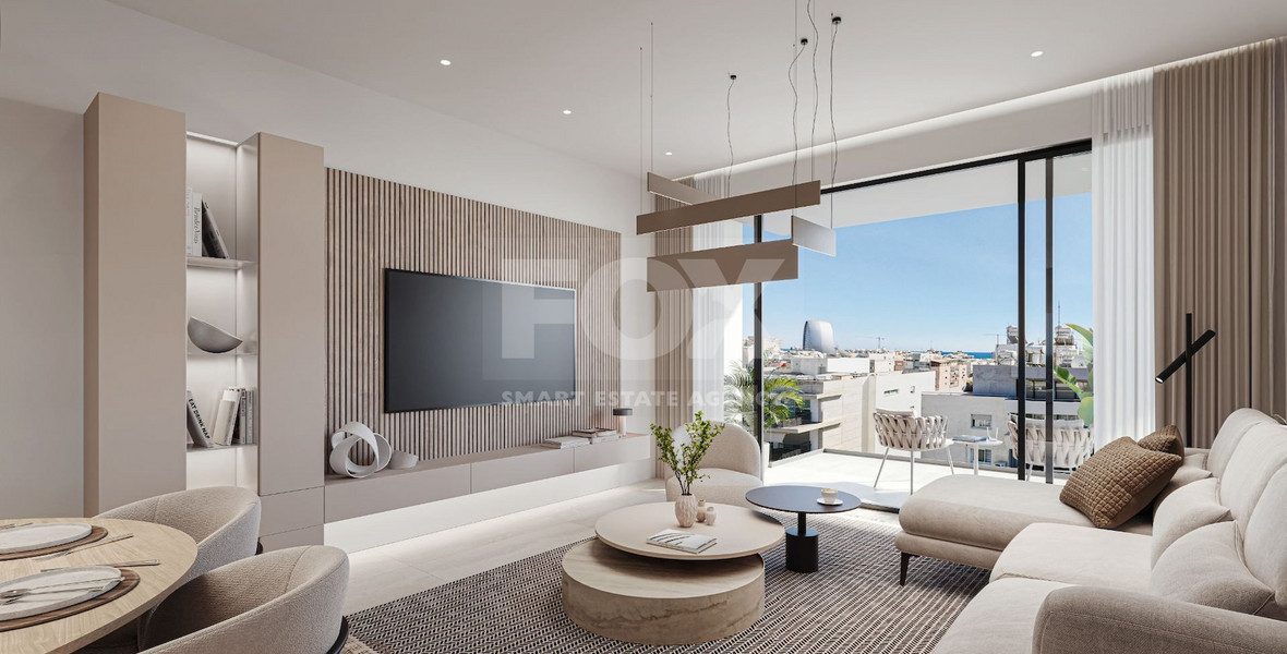 Two plus One Bedroom Penthouse Apartment with Roof Garden for sale  in Neapoli