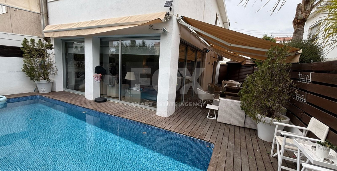 RENT: FURNISHED 5 BEDROOM 3 BATHROOM TOWN HOUSE WITH SWIMMING POOL IN POTAMOS GERMASOGIA.