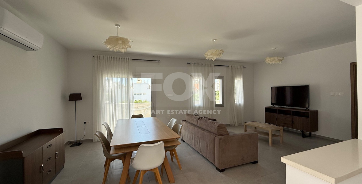 RENT: PARTIALLY  FURNISHED 3 BEDROOM UPPER LEVEL APARTMENT IN PAPAS AREA OF POTAMOS GERMASOGIAS