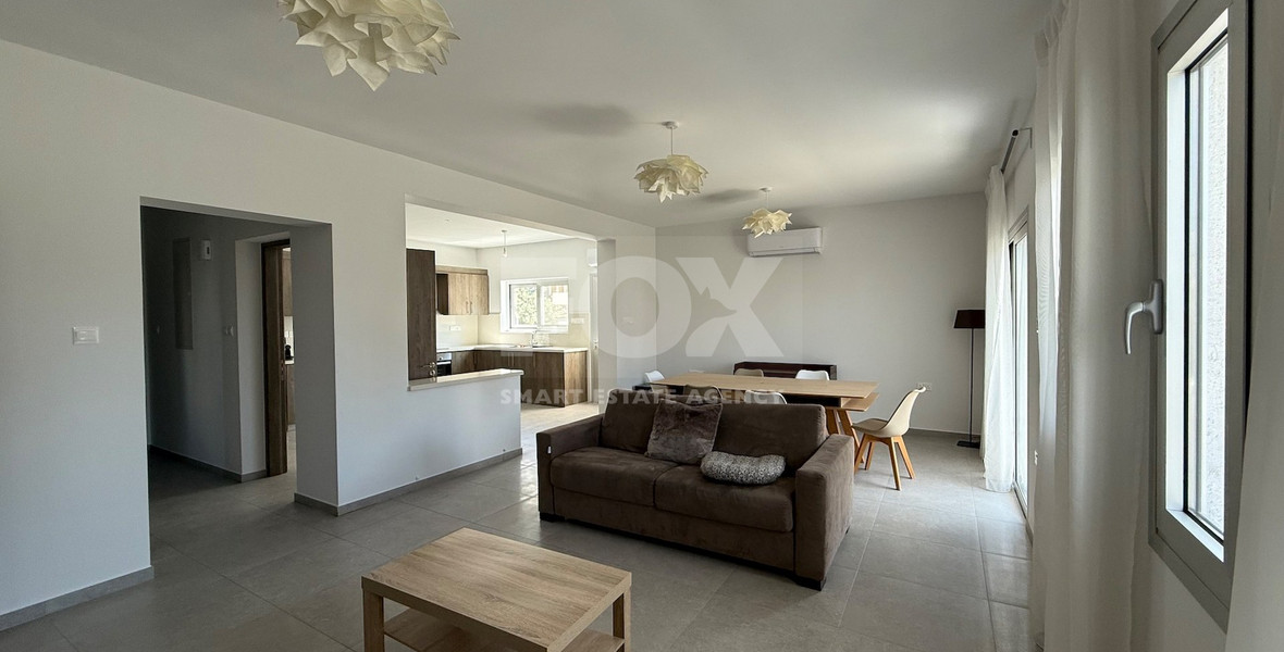 RENT: PARTIALLY  FURNISHED 3 BEDROOM UPPER LEVEL APARTMENT IN PAPAS AREA OF POTAMOS GERMASOGIAS