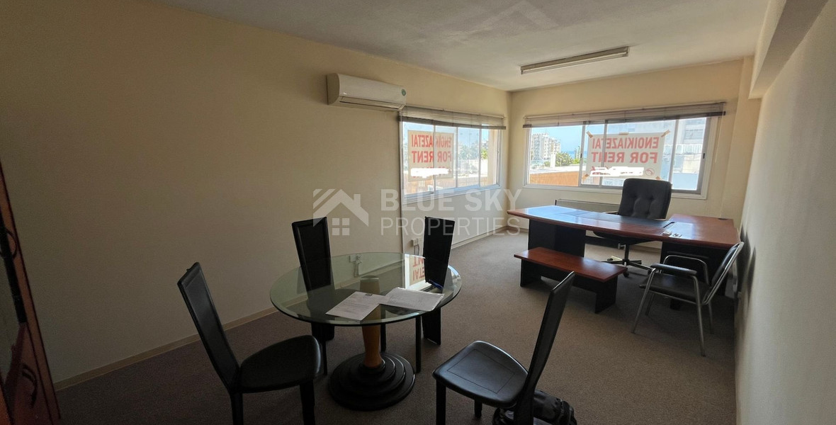 Spacious Office with Sea View for Rent in Agia Triada