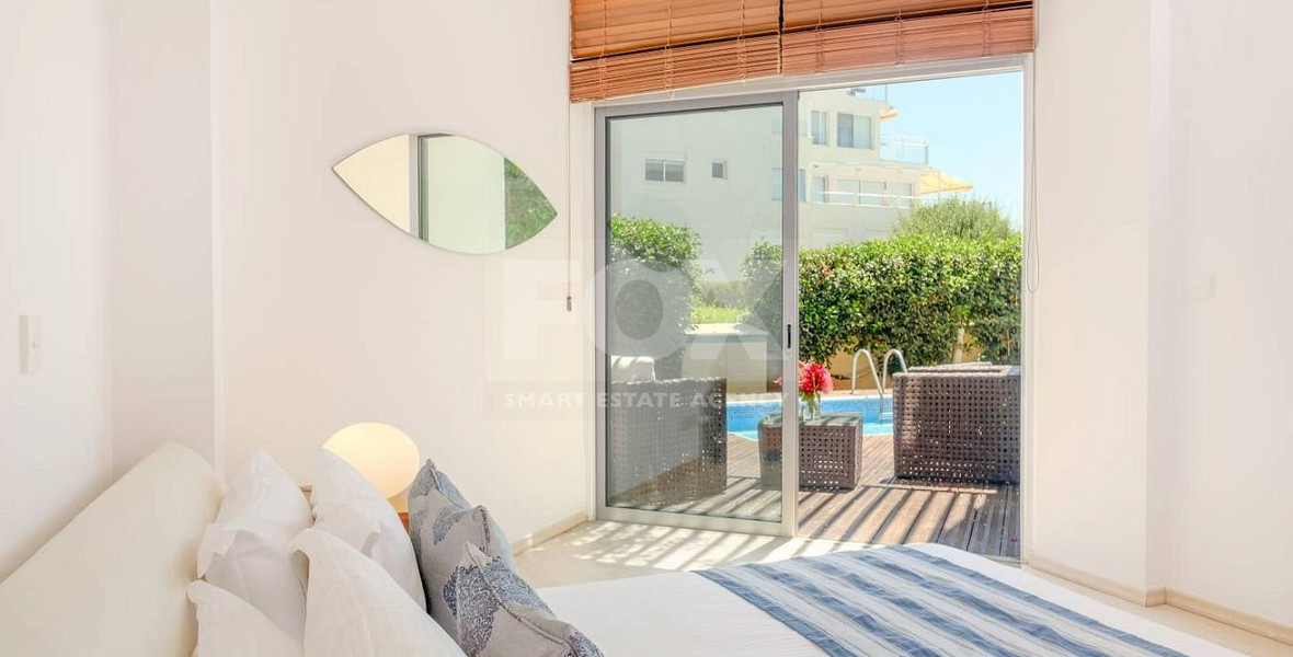 Ground floor 2 bedroom apartment for sale with private pool in Potamos Germasogeias, Limassol