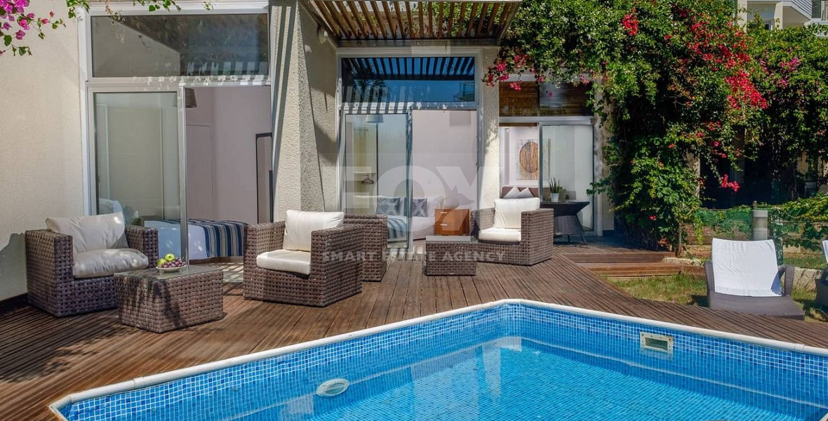 Ground floor 2 bedroom apartment for sale with private pool in Potamos Germasogeias, Limassol