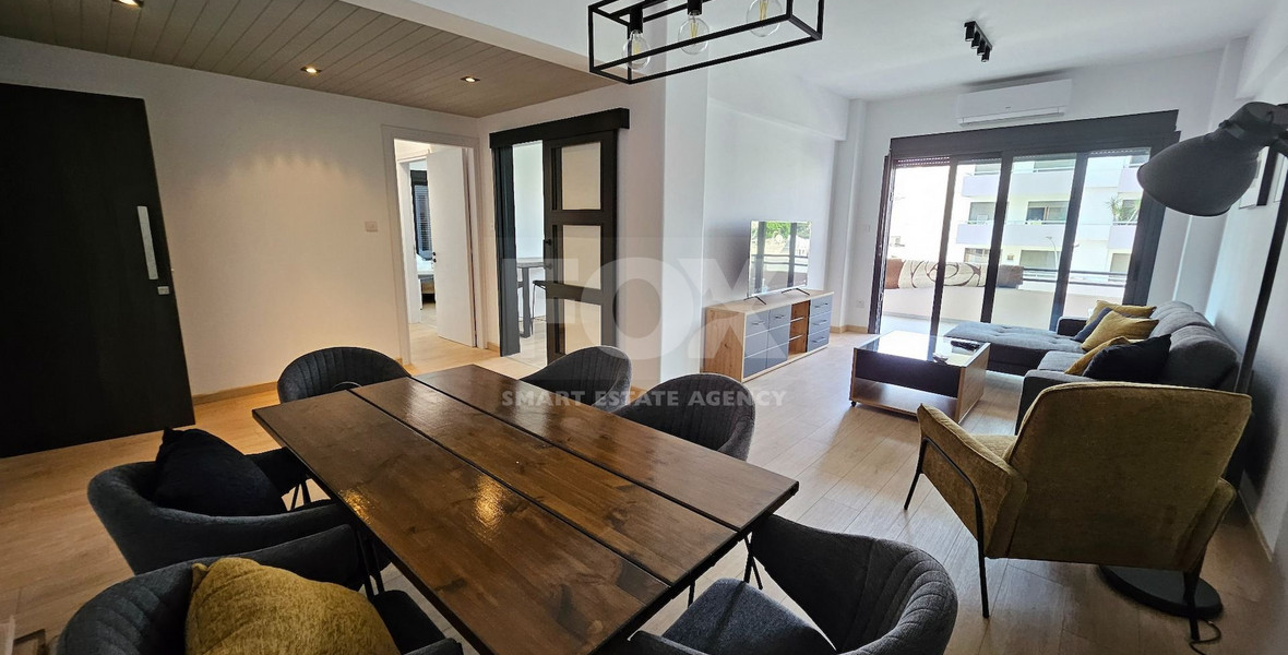 Fully Furnished-Renovated Two Bedroom Apartment For Rent In Mesa Geitonia