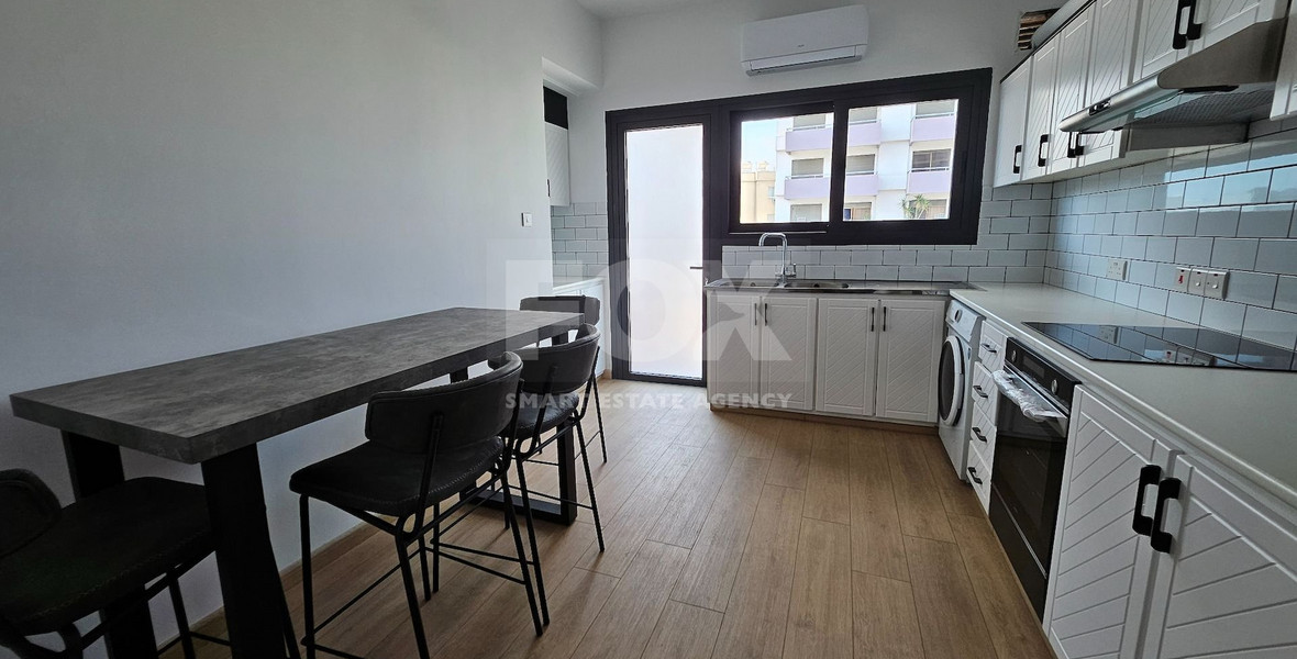 Fully Furnished-Renovated Two Bedroom Apartment For Rent In Mesa Geitonia