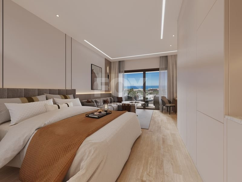 Studio apartment for sale in luxury tower in Tombs of the Kings area, Paphos