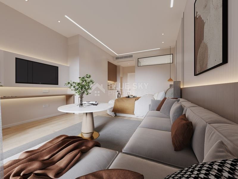 Studio apartment for sale in luxury tower in Tombs of the Kings area, Paphos