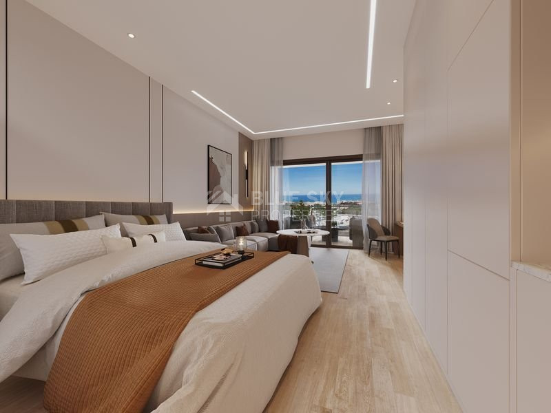 Studio apartment for sale in luxury tower in Tombs of the Kings area, Paphos