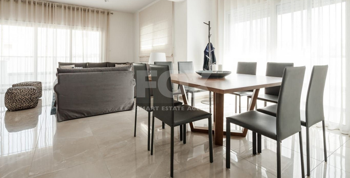 Four Bedroom Penthouse with Private Roof Garden & Sea View  500m From BEACH in Potamos Germasogeias