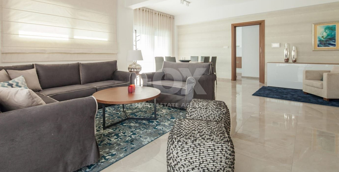 Four Bedroom Penthouse with Private Roof Garden & Sea View  500m From BEACH in Potamos Germasogeias