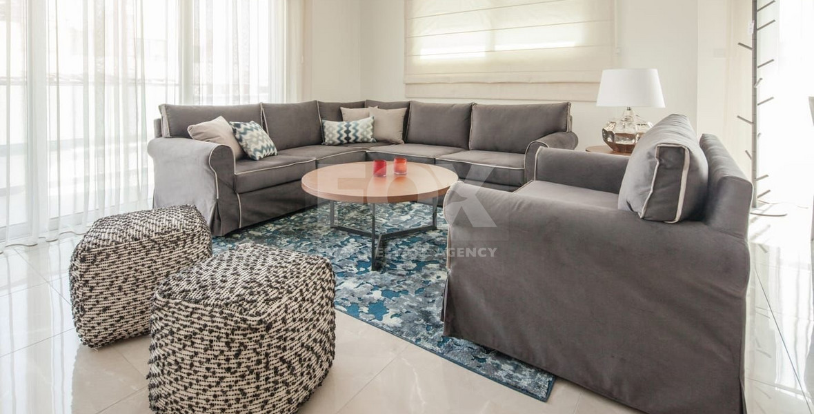 Four Bedroom Penthouse with Private Roof Garden & Sea View  500m From BEACH in Potamos Germasogeias