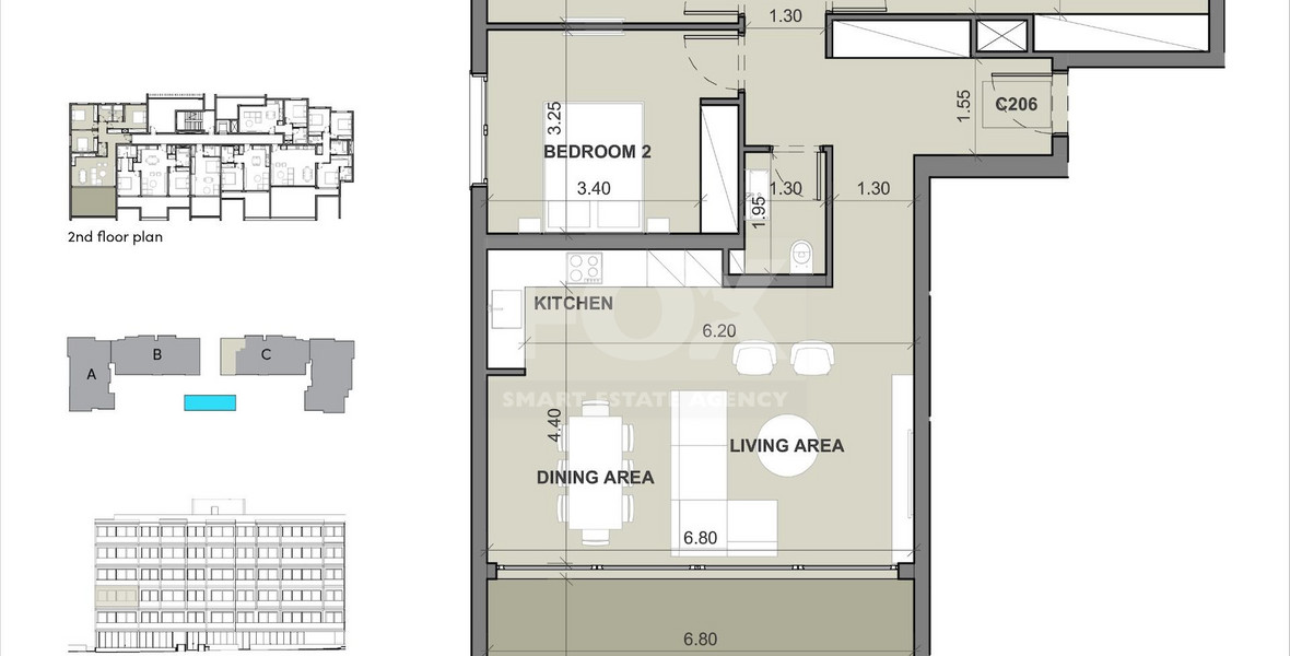 Three bedroom apartment for sale in Agios Nikolas, Limassol