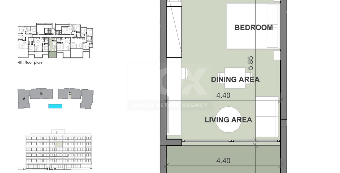 Studio apartment for sale in Agios Nikolas, Limassol