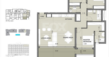 Top floor Three bedroom apartment for sale in Agios Nikolas, Limassol