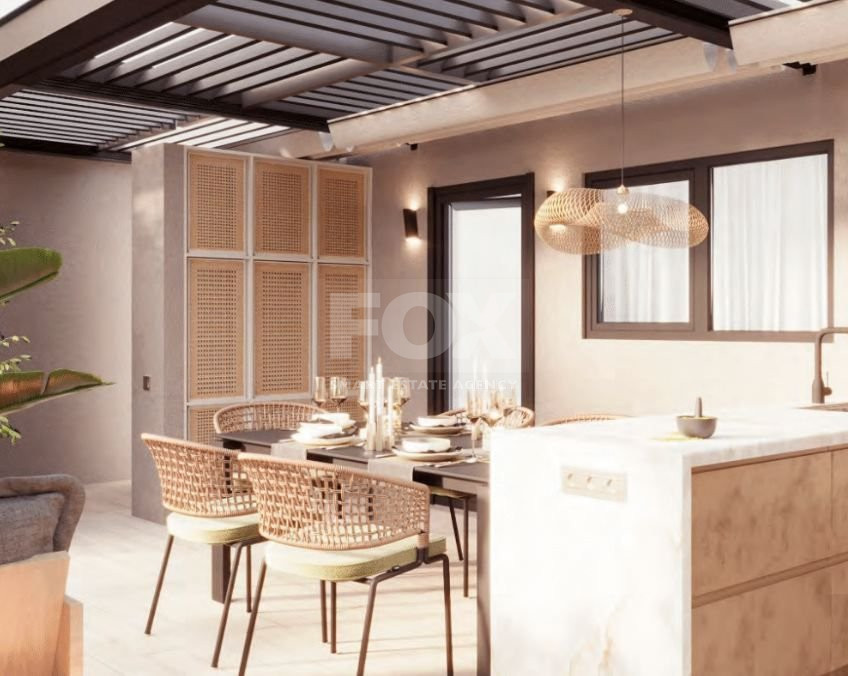 Four Bedroom penthouse plus office with private Roof Garden for sale in Germasogeia Area