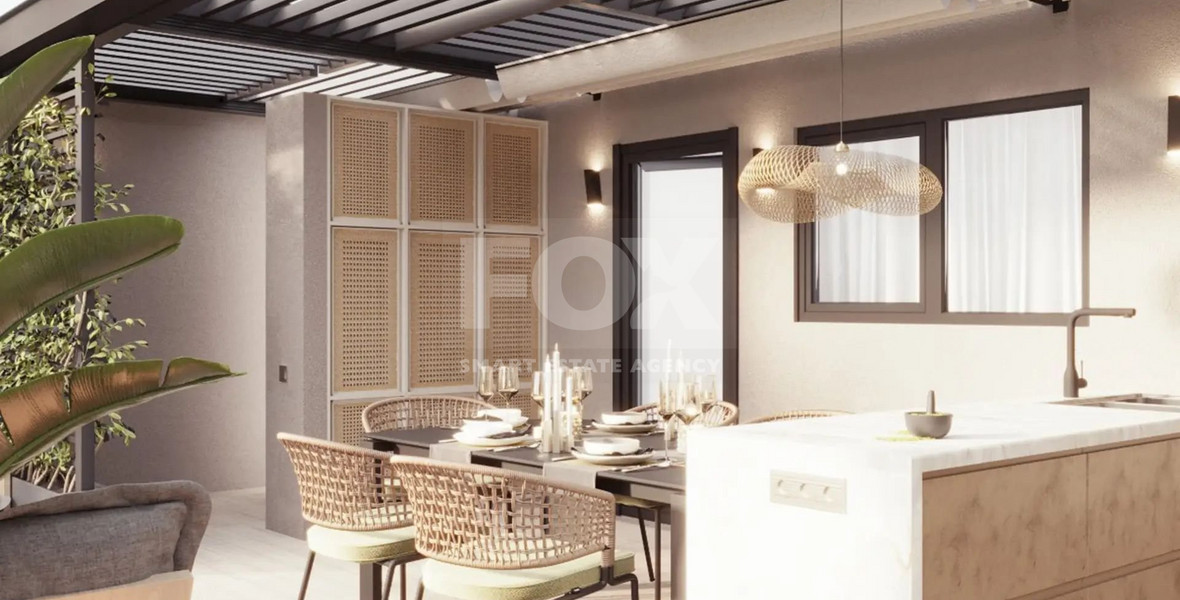 Four Bedroom penthouse plus office with private Roof Garden for sale in Germasogeia Area