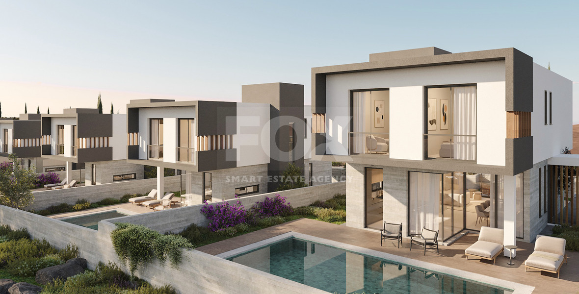 For sale : Three bedroom elegant villas in Emba area, in Paphos