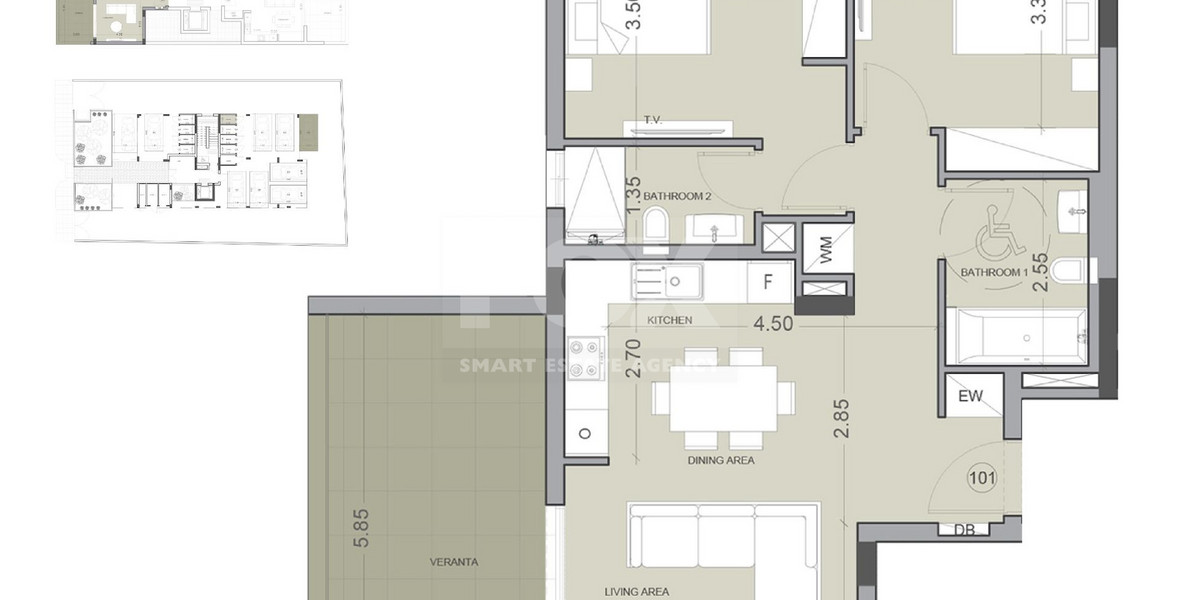 Two bedroom apartment for sale in Potamos Germasogeias, Limassol