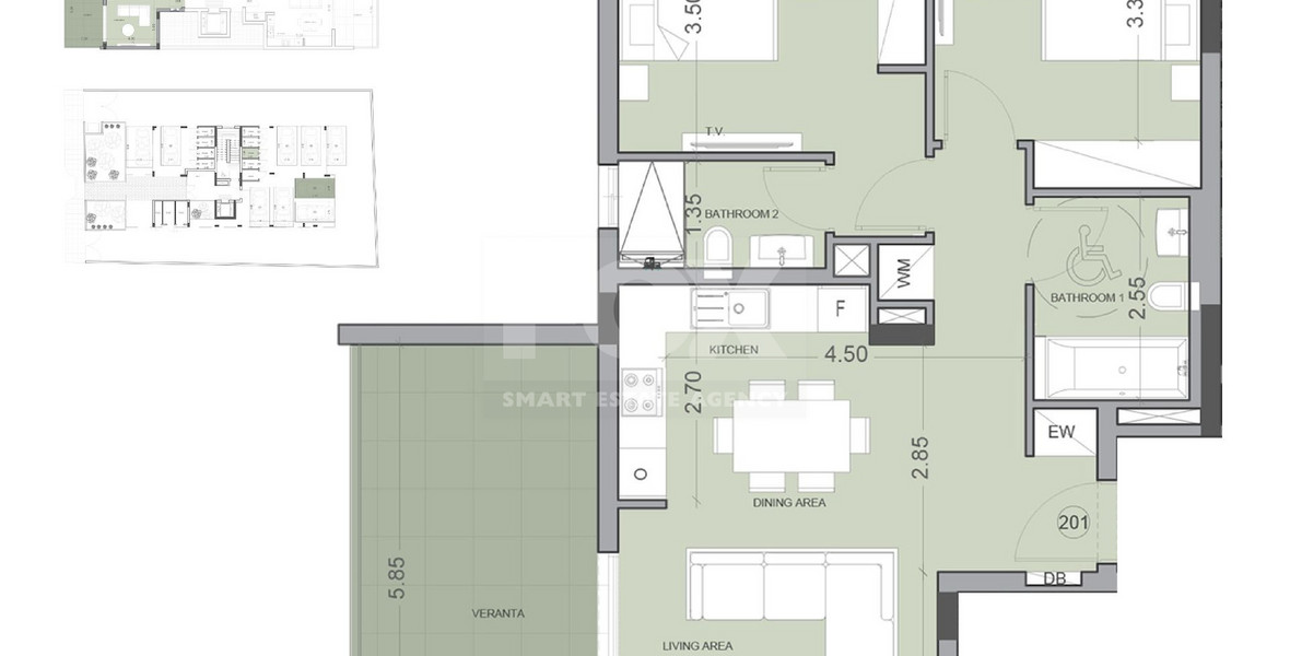 Two bedroom apartment for sale in Potamos Germasogeias, Limassol