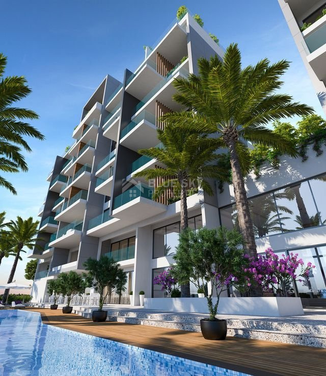 One-bedroom apartment for sale in luxury tower in Tombs of the Kings area, Paphos