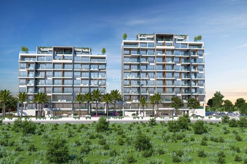 One-bedroom apartment for sale in luxury tower in Tombs of the Kings area, Paphos