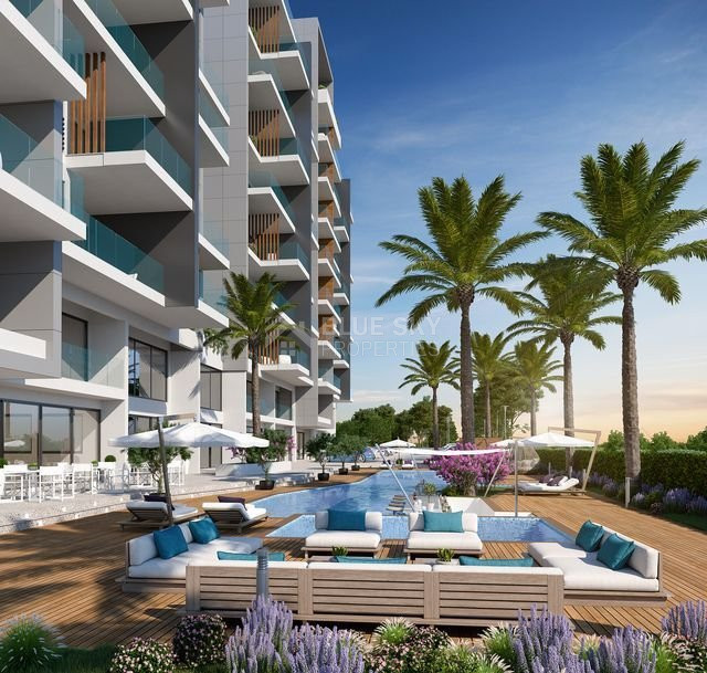 One-bedroom apartment for sale in luxury tower in Tombs of the Kings area, Paphos