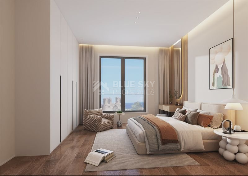One-bedroom apartment for sale in luxury tower in Tombs of the Kings area, Paphos