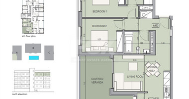 Top Floor Two bedroom apartment for sale in Zakaki, Limassol