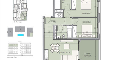 Top floor two bedroom apartment for sale in Zakaki, Limassol