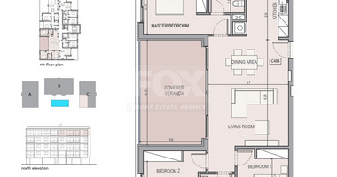 Top floor three bedroom apartment for sale in Zakaki, Limassol