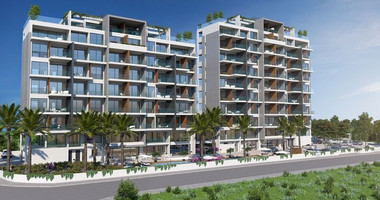 One-bedroom apartment for sale in luxury tower in Tombs of the Kings area, Paphos